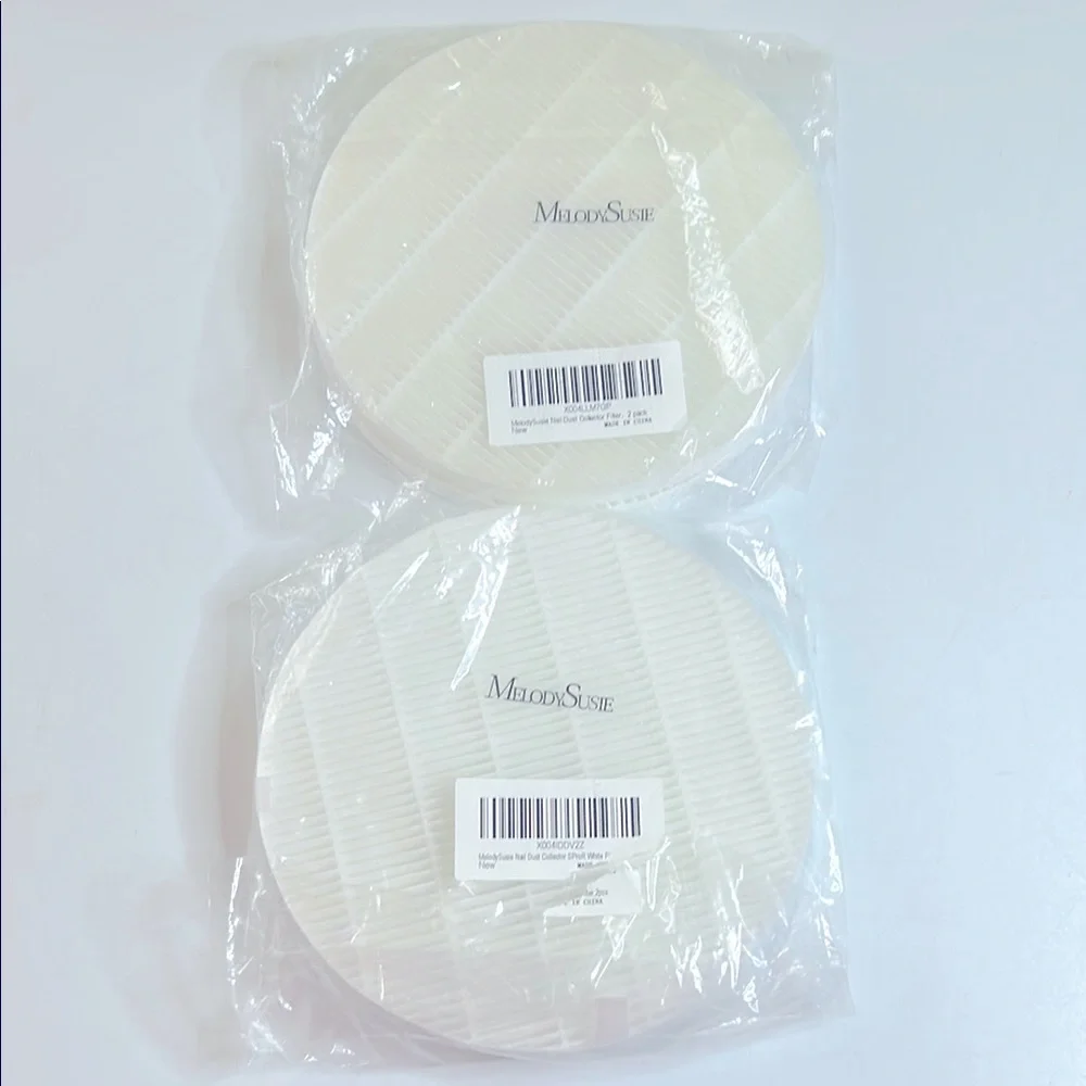 MelodySusie Nail Dust Collector Replacement Filters 2 Pack